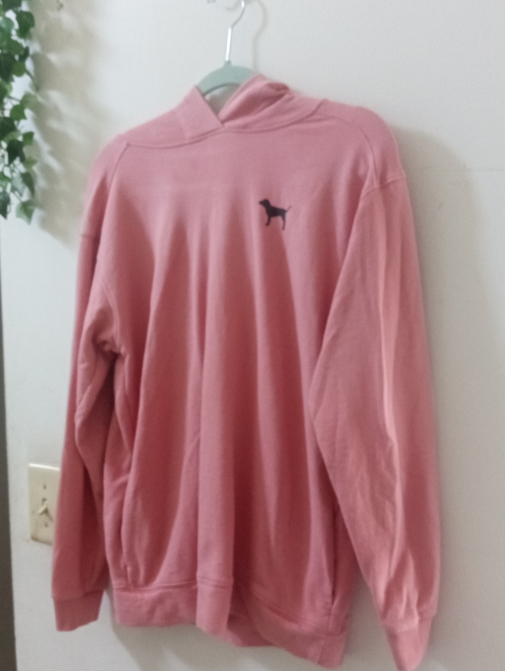 Pink Hoodie Sweatshirt with Dog Logo